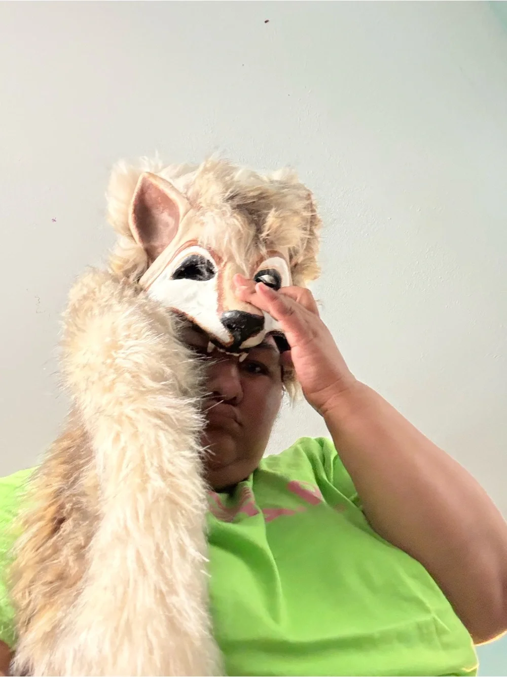 Hand made Wolf Dog Mask